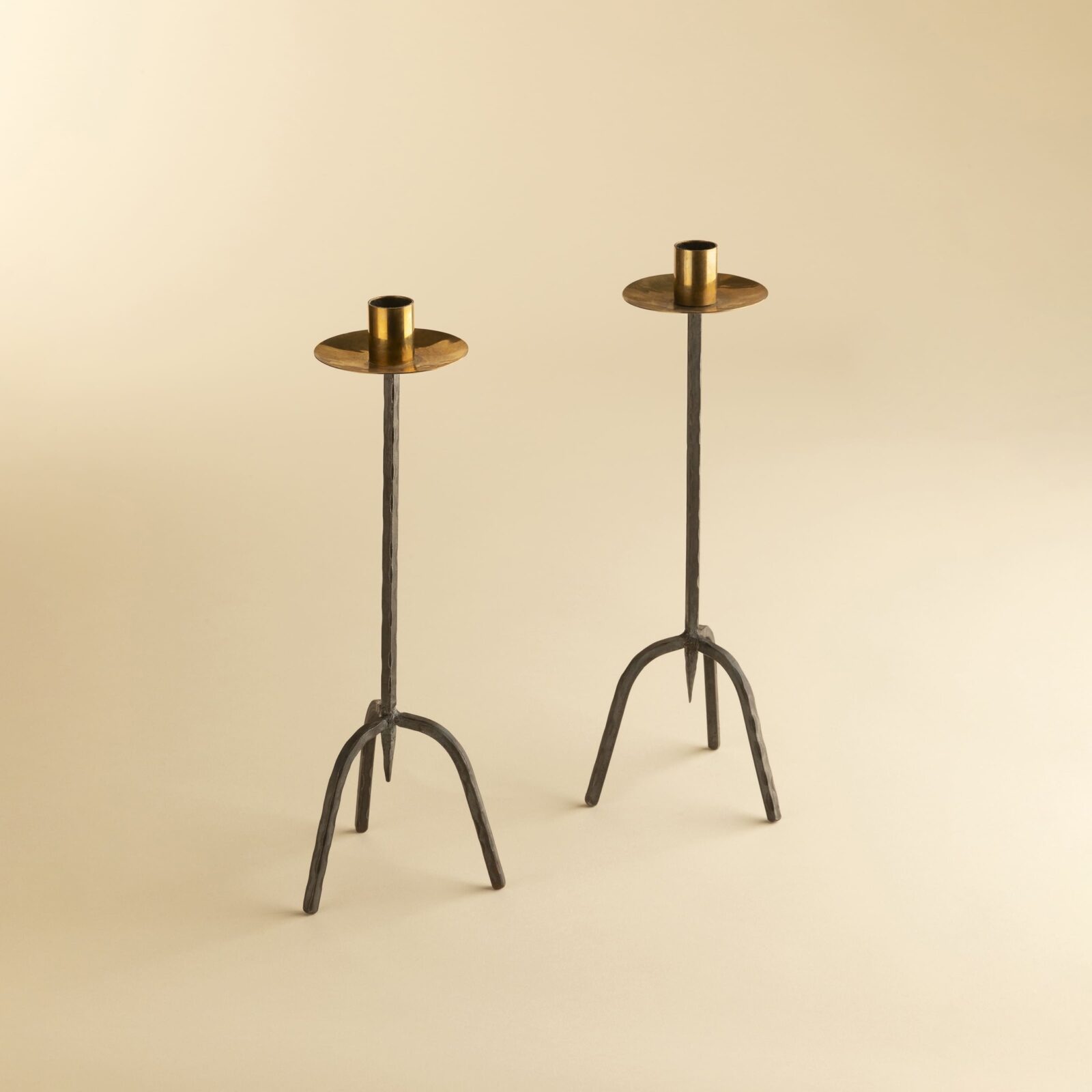 Pair of Trident Candlesticks